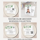 Moderne Vegetation Mini Visitenkarte