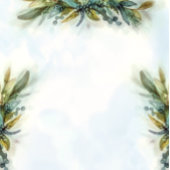 Greenery Elegant Wedding Menu Menükarte