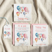 Heißluftballons mit Jungenspass Quadratischer Aufkleber