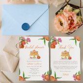 Aquarellkuchen mit Blütendusche Serviette