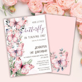 Farbe Rosa Schmetterling Geburtstagsanschrift