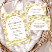 Watercolor Safari Animals Diapper Raffle Begleitkarte