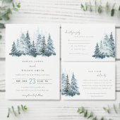 Elegante Hochzeit im Winterwald Pine Serviette (Personalisiere diese Kollektion eines unabhängigen Creators.)