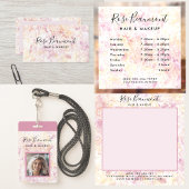 Geschenkgutschein für moderne rosa gelbe Farbe