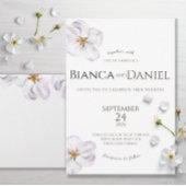 Wasserfarben Frühlingsblüte Hochzeit Speichern Sie Save The Date