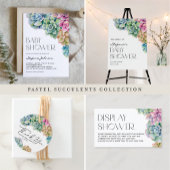 Wasserfarben - Säuglingsgebäck Einladung