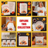 Aquarell Erntedank Türkei und Pumpkins Rechteckiger Pappuntersetzer