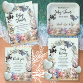 Wasserfarbe unter der wasserneutralen Babydusche Pappteller