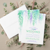 Wasserfarbene Weinrebe lila grünes Brautparty Serviette (Personalisieren Sie die Kollektion dieses unabhängigen Creators. Test)