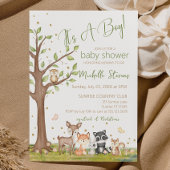 Cream Watercolor Waldtiere Geschenkpapier