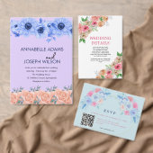 watercolors Florals Modern Botanical Wedding Tischnummer (Personalisiere diese Kollektion eines unabhängigen Creators.)