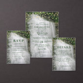 Wasserfall String Lights Hochzeit Rücksendeadresse (Personalisiere diese Kollektion eines unabhängigen Creators.)