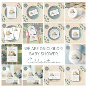 Cloud Baby Shower Thema Danke Karte