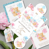 Bear Theme Gender Reveal Party Willkommen Banner