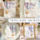 We Can Bearly Wait Twins Baby Shower Invitation Einladung