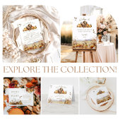 Bearly Wait Fall Woodland Watercolor Babydusche Pappteller