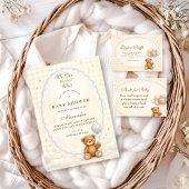 We Can Bearly Wait Teddy Bear Baby Shower Serviette