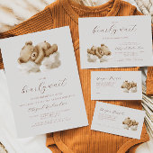 Niedliche Teddybärendusche Postkarte