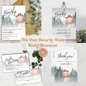 Wir können frühzeitig auf die Winter Baby-Dusche w Pappbecher