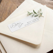 Modern Calligraphy We Do Wedding Return Address Gummistempel