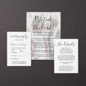 2 Photo Wedding Reception Elegant Elopement Party Einladung (Personalisiere diese Kollektion eines unabhängigen Creators.)