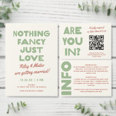 Retro-moderne funky Erdtöne-Hochzeit Programm (Personalisiere diese Kollektion eines unabhängigen Creators.)