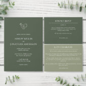 Elegante moderne, einfache Elemente - All-in-One H Einladung (Personalisiere diese Kollektion eines unabhängigen Creators.)