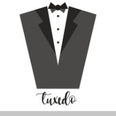 Rosa Hochzeitseinladungen Tuxedo Gown Einladung