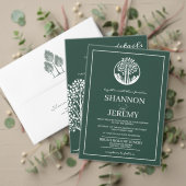Grüne Aspen Tree Hochzeit Save The Date (Personalisieren Sie die Kollektion dieses unabhängigen Creators. Test)