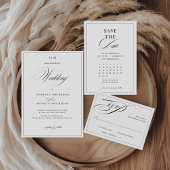 Elegante Monogram Wedding Dankeschön Karte QR Code