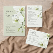 Rücksendeetikett Orchideen Hochzeit. (Personalisiere diese Kollektion eines unabhängigen Creators.)