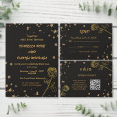 Luxury Gold  Wedding Card Kaffeetasse (Personalisiere diese Kollektion eines unabhängigen Creators.)