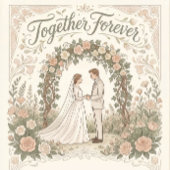 Classic Purple Floral Wedding Return Labble 