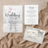 Einfache Elegante Moderne Foto Hochzeit Programm (Personalisiere diese Kollektion eines unabhängigen Creators.)