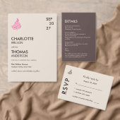 Wedding Peacock Botanical | Couture Art Einladungsbanderole (Personalisiere diese Kollektion eines unabhängigen Creators.)