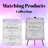 Hochzeitsgrüße Glitzern willkommen Sockelschild