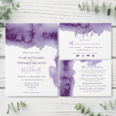 Ombre Ultra Violet Wasserfarbmuster Geschenkpapier (Personalisiere diese Kollektion eines unabhängigen Creators.)