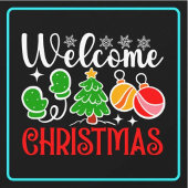 Weihnachten Willkommen Fotodruck