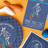 Werewolf Skeleton on a BMX Bike Personalized Trinkflasche