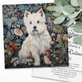 Westie Garden Tapestes im William Morris Style Glasuntersetzer
