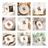 Western Wild West Country Cowgirl Geburtstag Pappteller