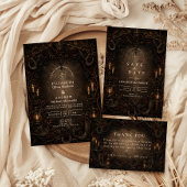 Westliche Country-Goth-Hochzeit Save The Date