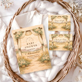 Western Desert Floral Arch Baby Shower Einladung