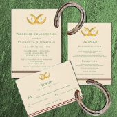 Western Horseshoes Hochzeit Dosenkühler