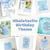 Whale Tastic Blue Birthday Geschenkpapier