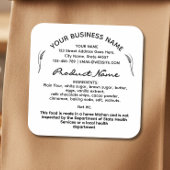 Rustikale Cookies Hütte Bakery Packaging Runder Aufkleber