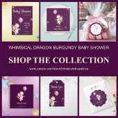 Whimsical Dragon Baby Dusche Vielen Dank Postkarte