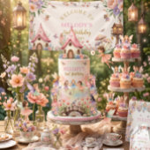 Whimsical Flower Fairy Garten 2. Geburtstag Pappteller