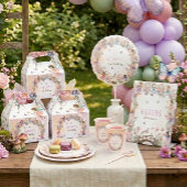 Whimsical Flower Fairy Garten 4. Geburtstag Pappteller