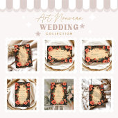 Whimsical Floral Wedding Art Nouveau Save The Date